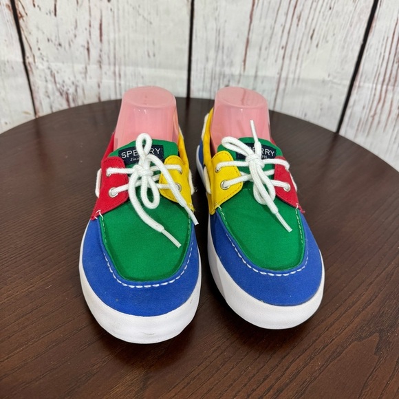 Sperry Top Slider Tuck Multicolor Primary colors block Men’s Boat/Loafer shoes 8 - Picture 1 of 15